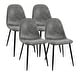 preview thumbnail 21 of 23, Modern Dining Chairs Set of 4 Grey
