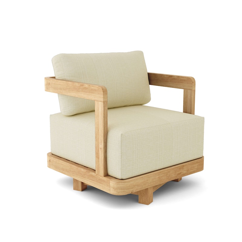 Granada Swivel Armchair - Linen Antique Beige