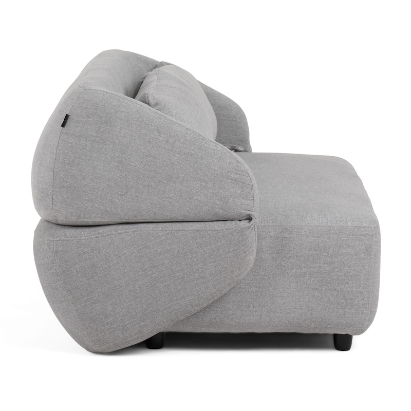 Divani Casa Lerner Modern Light Grey Fabric Sofa Bed