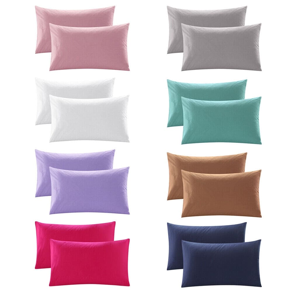 2-Piece Soft Premium Cotton Pillowcase Covers-image