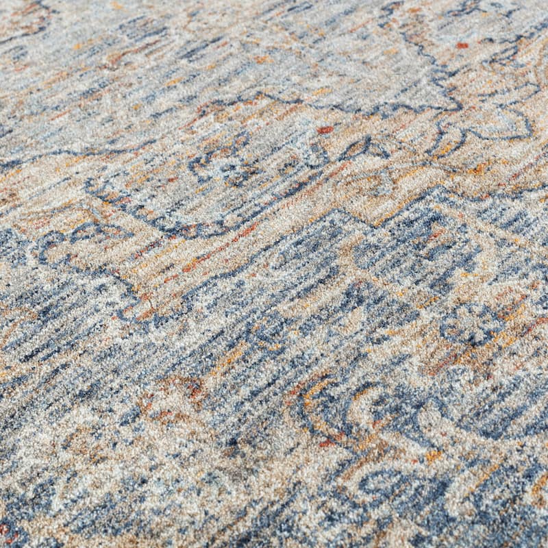 Stelios Collection Navy Transitional Area Rug