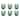 Abode Homewares Mesa Acrylic Stemless Wine Glass - 16.2 oz - Set of 6