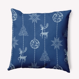 Christmas Lines Indoor/Outdoor Throw Pillow