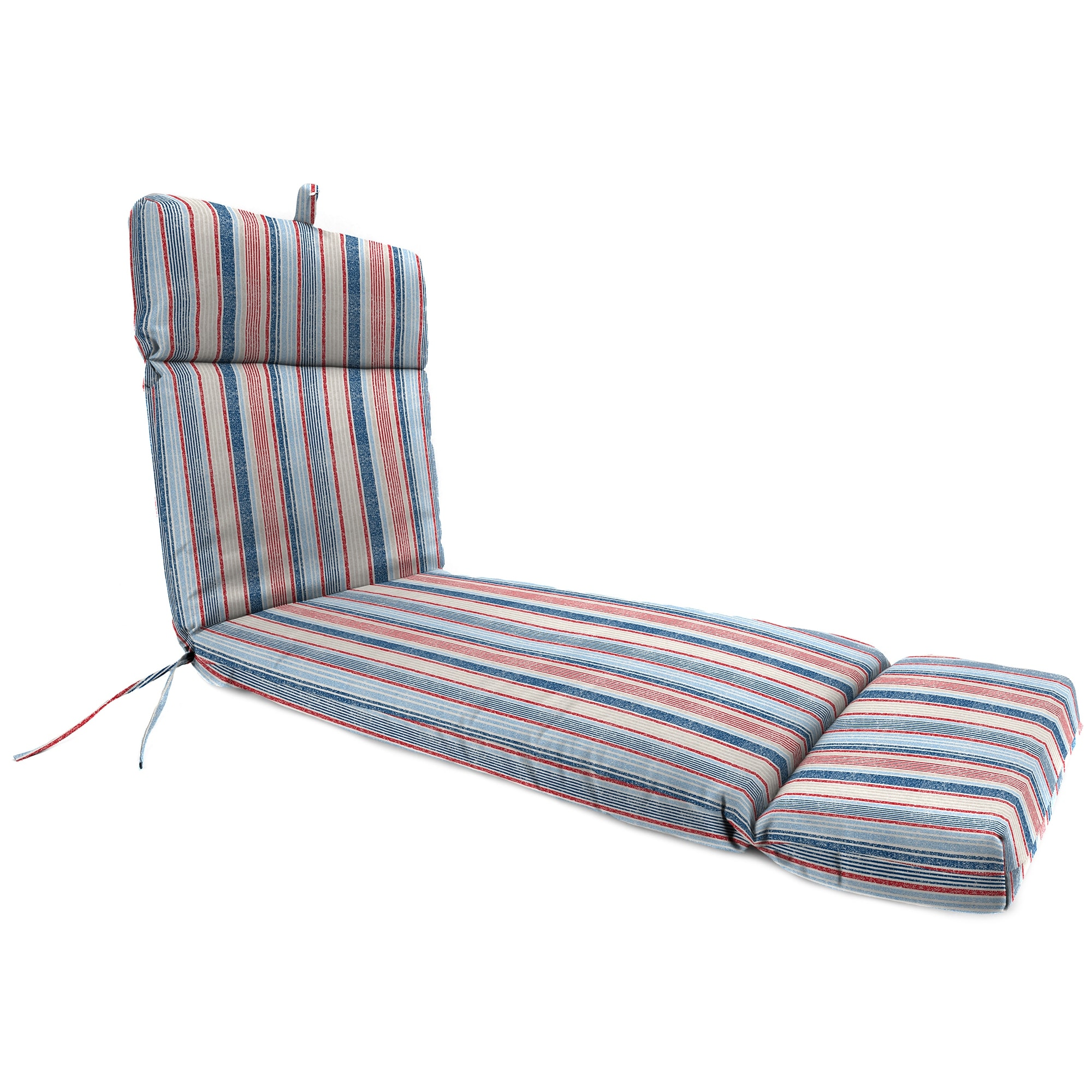 72" x 22" Outdoor Chaise Lounge Cushion with Ties and Hanger Loop - 72'' L x 22'' W x 3.5'' H