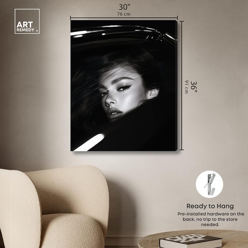 Depth of Her Eyes Canvas by Art Remedy, Gallery Wrapped