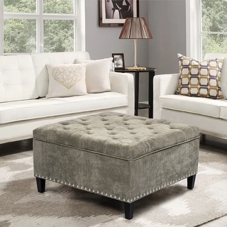 Light outlet gray ottoman