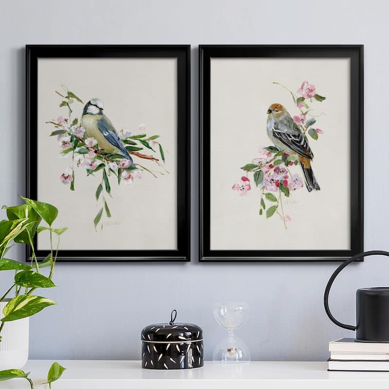 Spring Song Blue Bird Premium Framed Print - Ready to Hang - Multi-Color