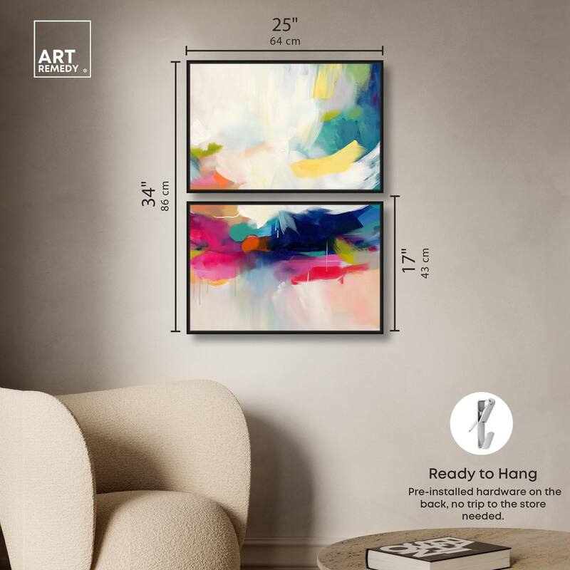 Riot of Color III Canvas Set of 2 by Art Remedy