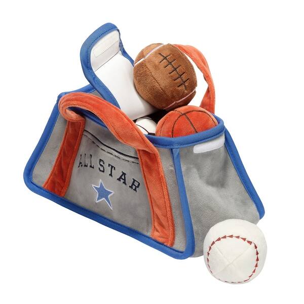 slide 2 of 6, Lambs & Ivy Baby Sports Interactive Plush Toy Set - Football/Basketball/Baseball