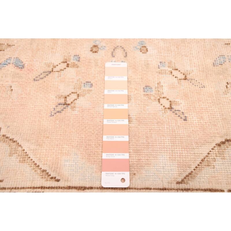 ECARPETGALLERY Hand-knotted Antalya Vintage Blush Wool Rug - 8'8 x 11'11