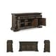 preview thumbnail 5 of 11, Signature Design by Ashley Maylee Dark Brown Dining Buffet - 71.63" W x 20.75" D x 34.38" H