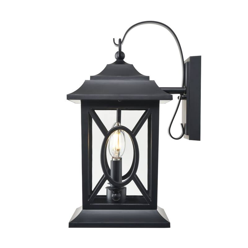 Allbert Outdoor Wall Sconce Powder Coated Black - Powder Coated Black