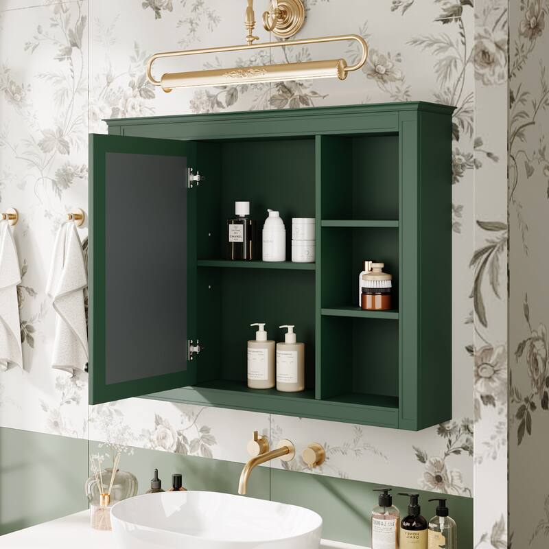 35'' x 27.5'' Medicine Cabinet, Wall Mounted Bathroom Storage Cabinet(Not Include Bathroom Vanity )