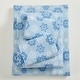 preview thumbnail 8 of 10, Premium Turkish Cotton Printed Sheet Set California King - Blue Snowflake