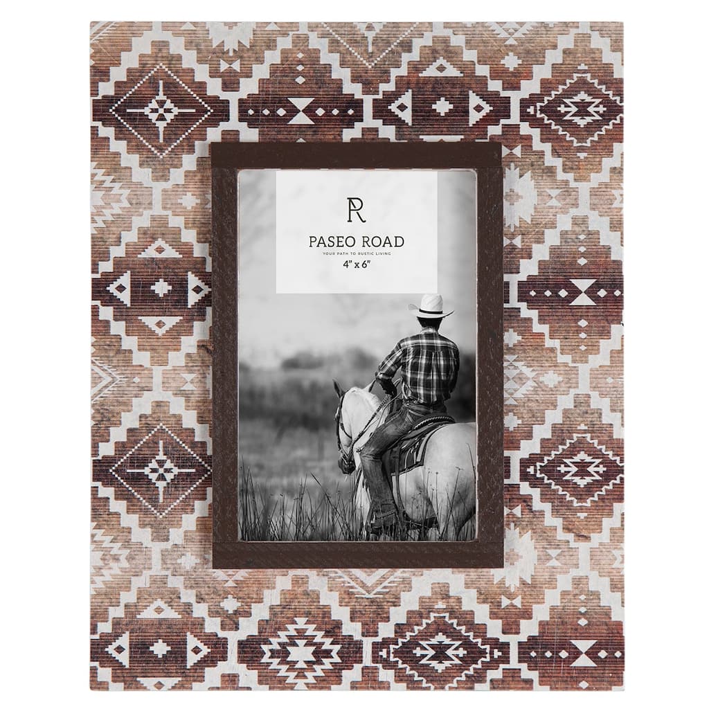 Paseo Road by HiEnd Accents Chalet Picture Frame, 4"x6"