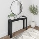 preview thumbnail 24 of 43, Modern 46-inch Solid Wood Entryway Console Table - 46" Black