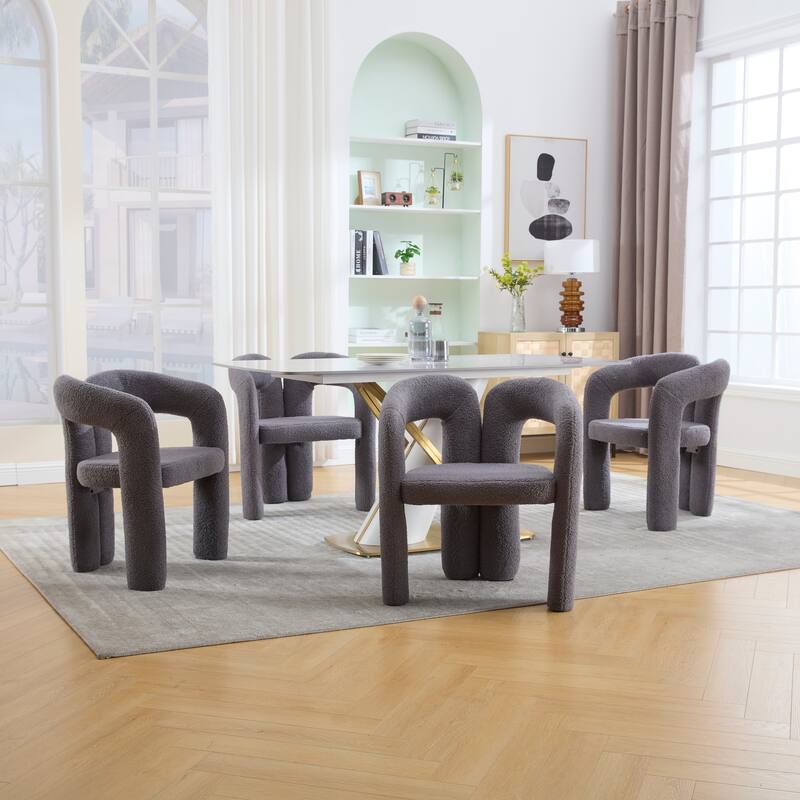 Contemporary Velvet Fabric Upholstered Accent/Dining Chair /Barrel Side Chairs Kitchen Armchair for Living Room set of 2