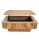 preview thumbnail 74 of 160, Modern Solid Wood Veneered Round/Oval/Rectangular Coffee Tea Table with Storage.