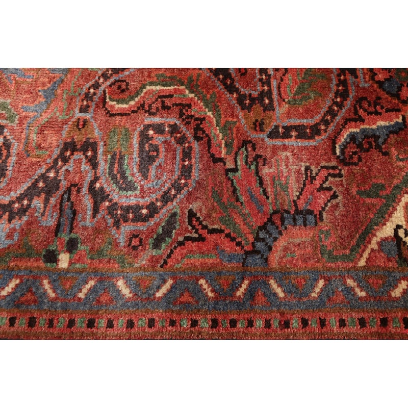 ECARPETGALLERY Hand-knotted Sarabi Dark Red Wool Rug - 8'5 x 11'0