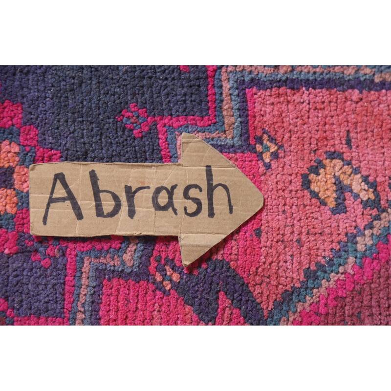 Hand Knotted Oriental 100% Wool Carpet Traditional Tribal Navy Blue & Blues Ardebil Runner Rug - 11' 10'' X 4' 1''