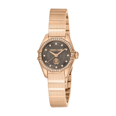 Roberto Cavalli Women RC5L054M0075 Quartz Watch - Rose-Tone