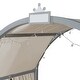preview thumbnail 58 of 56, Wood Twin Size Bed Frame with Arched Roof, Floor Bed with Light and Curtain, Pull-out Kids Bed for Girls Boys Bedroom