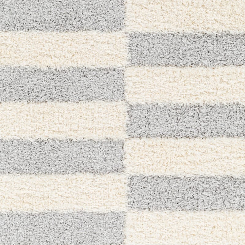 Livabliss Rodos Modern Striped Plush Area Rug