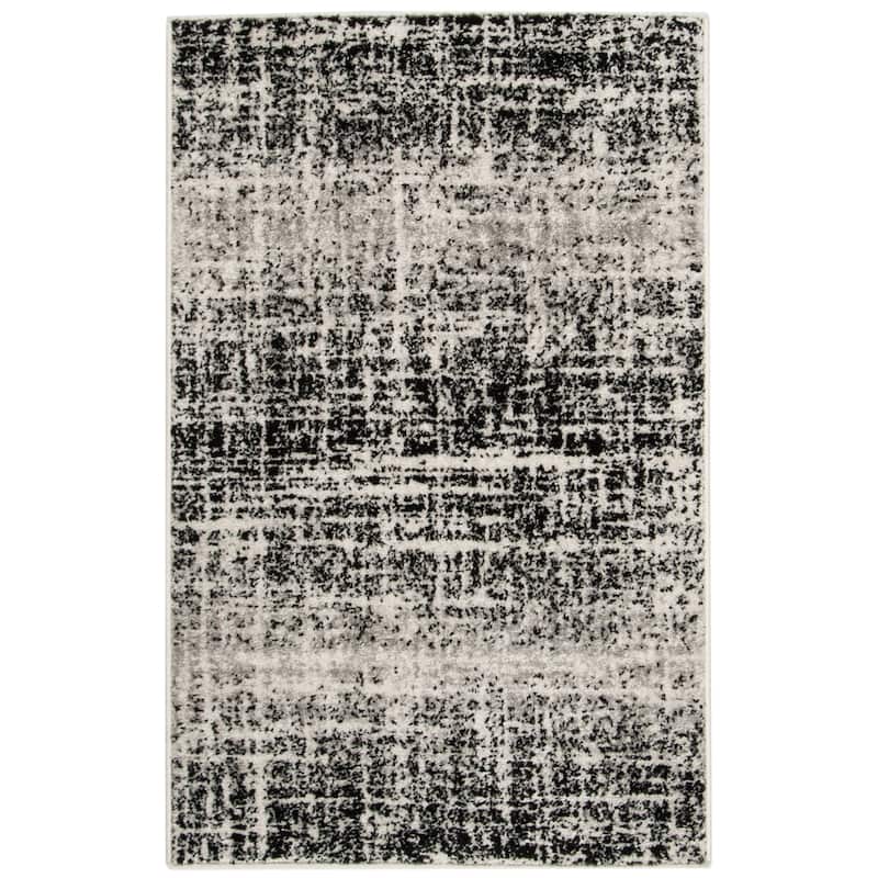 SAFAVIEH Adirondack Anri Modern Distressed Rug - 2'6" x 4' - Ivory/Black