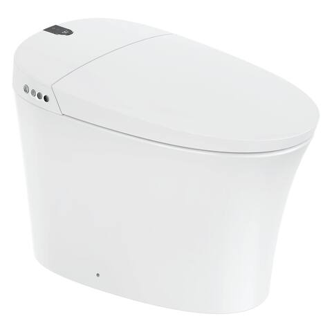 Fine Fixtures Modern One Piece Smart Toilet and bidet - Elongated, Tankless Toilet