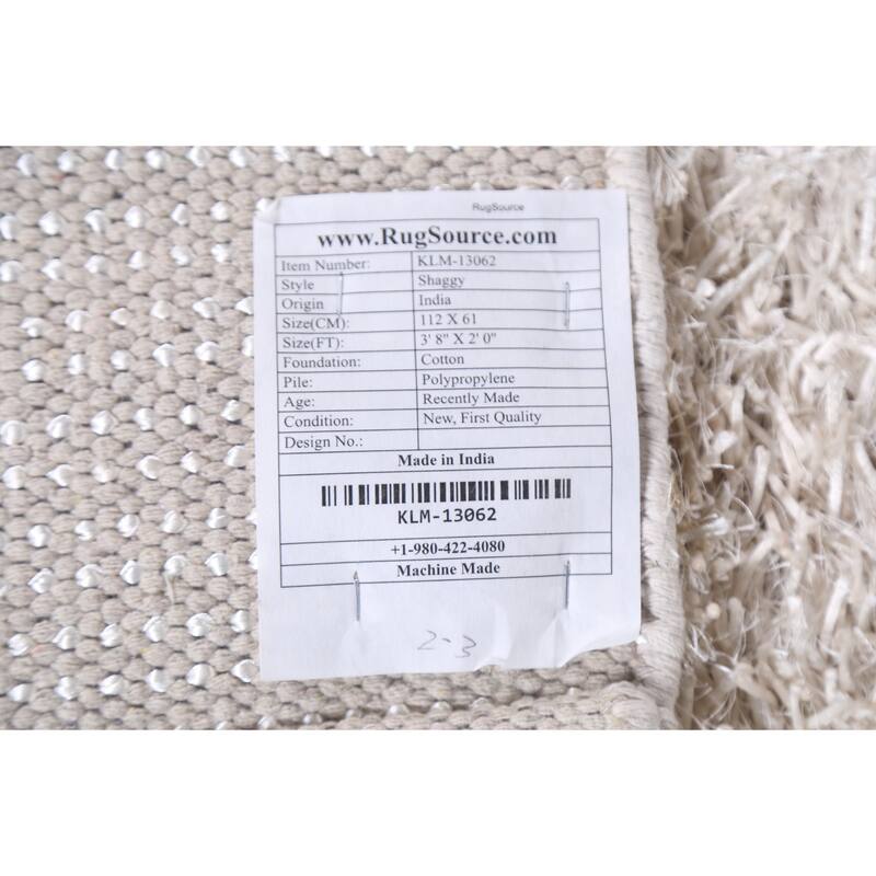 Abstract Contemporary Shaggy Oriental Home Decor Rug Bedroom Carpet - 2'0" x 3'8"