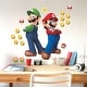 preview thumbnail 2 of 6, Super Mario Luigi And Mario Giant Peel and Stick Wall Decals by RoomMates