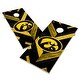 preview thumbnail 1 of 4, Iowa Hawkeyes Regulation 2x4 Cornhole Boards - V6 Include Carrying Case