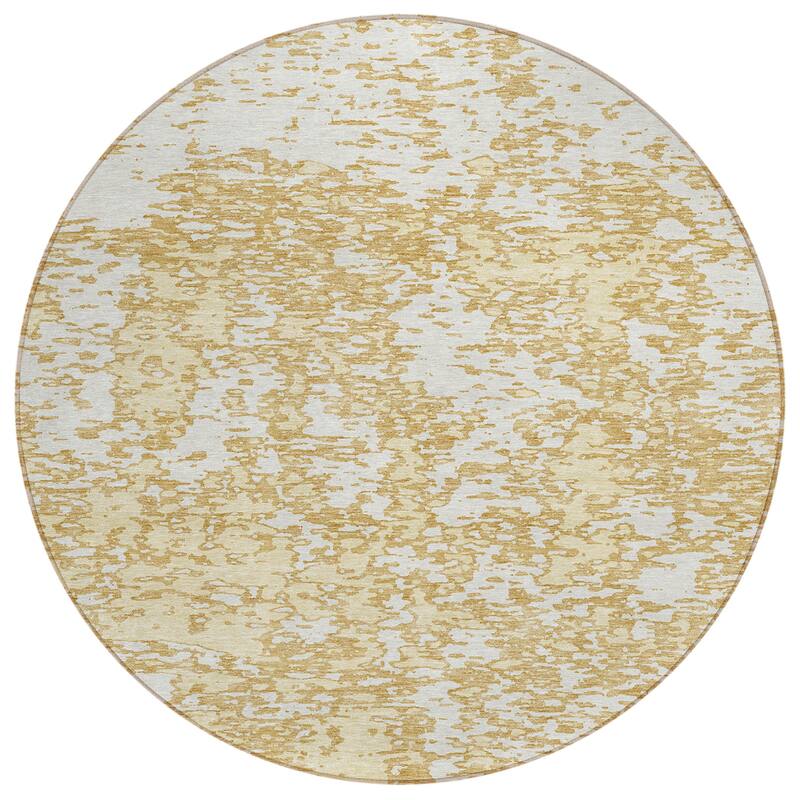 Machine Washable Indoor/ Outdoor Abstract Pixels Chantille Rug