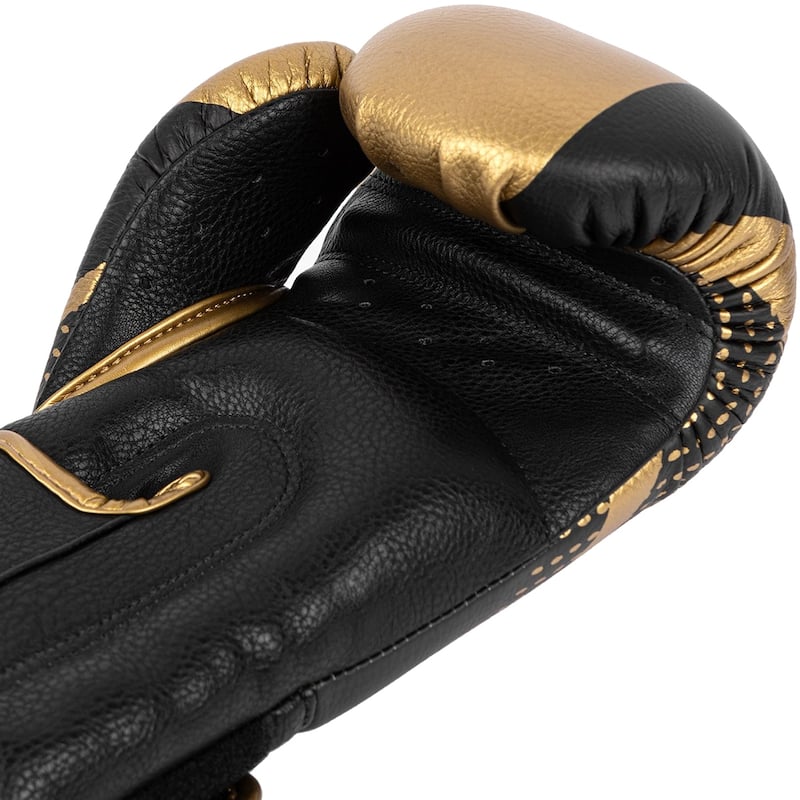Venum Lightning Hook and Loop Boxing Gloves - Gold/Black