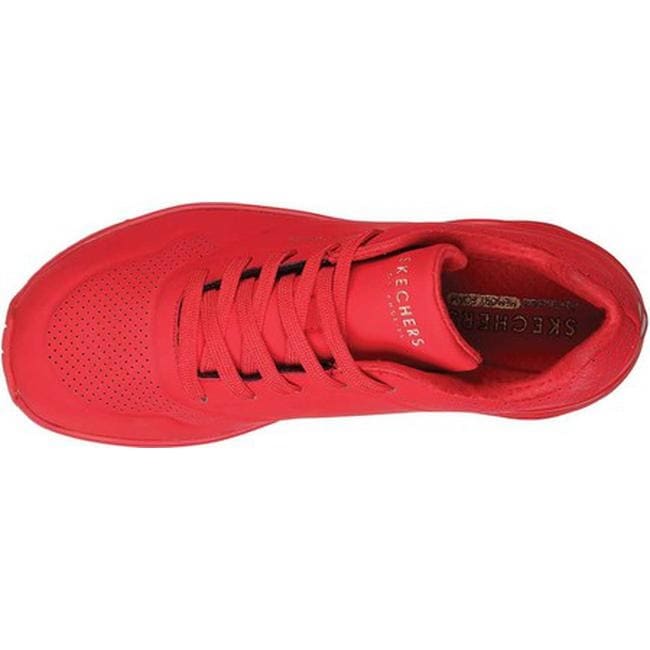 skechers womens red sneakers