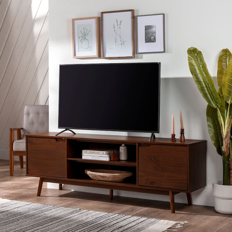 Middlebrook 70-inch Mid-Century Solid Wood TV Stand