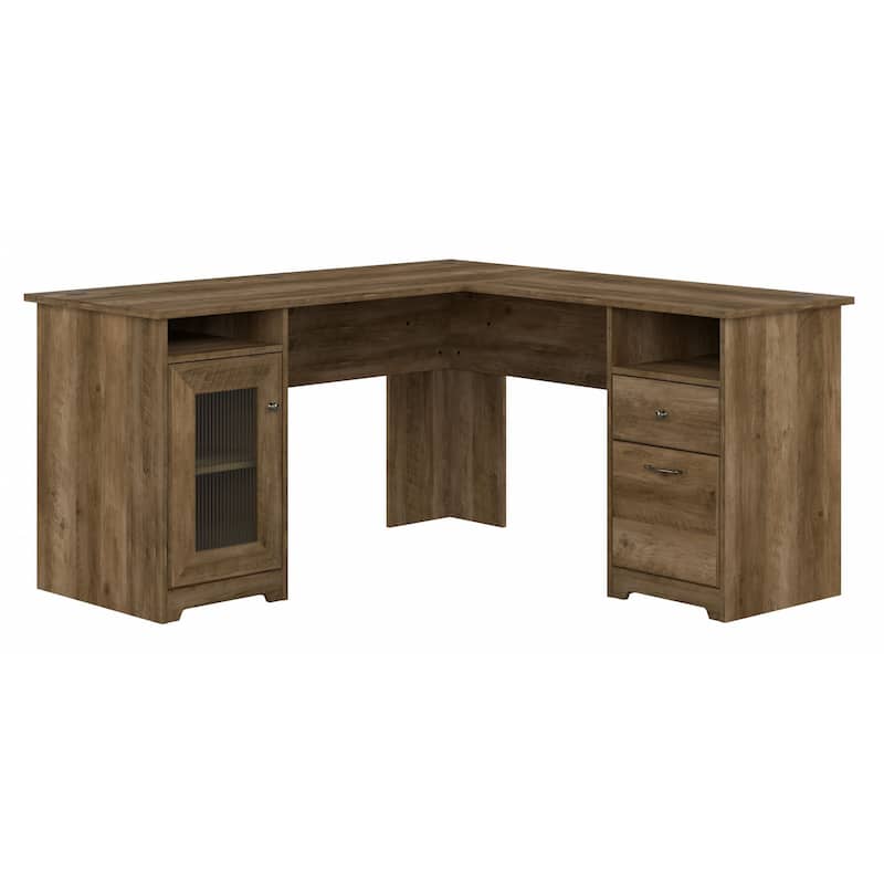 Cabot 60W L Shaped Computer Desk with Storage by Bush Furniture