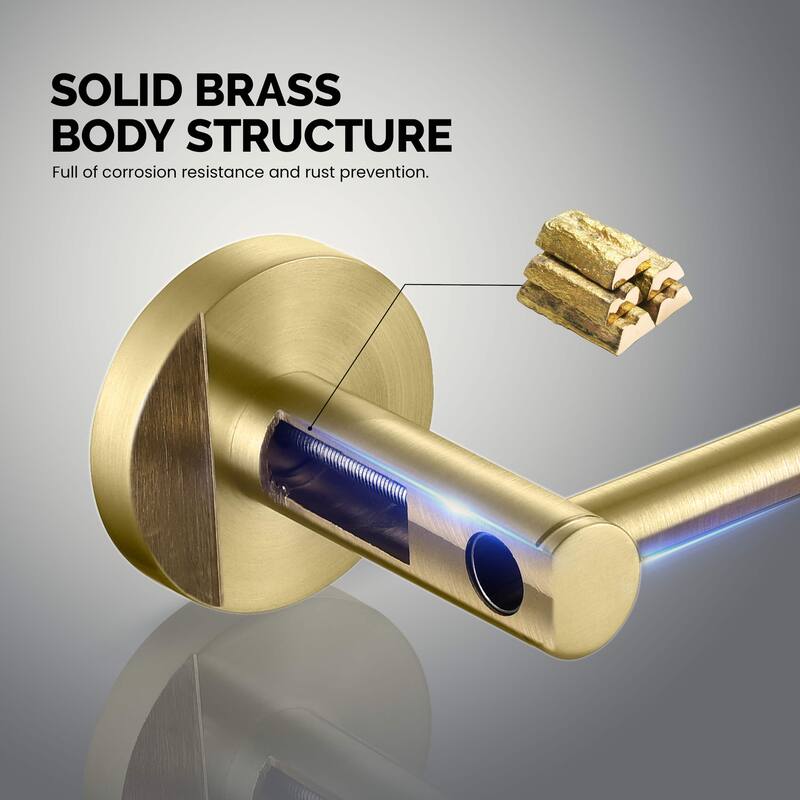 Circular 2-Piece Bathroom Hardware Set