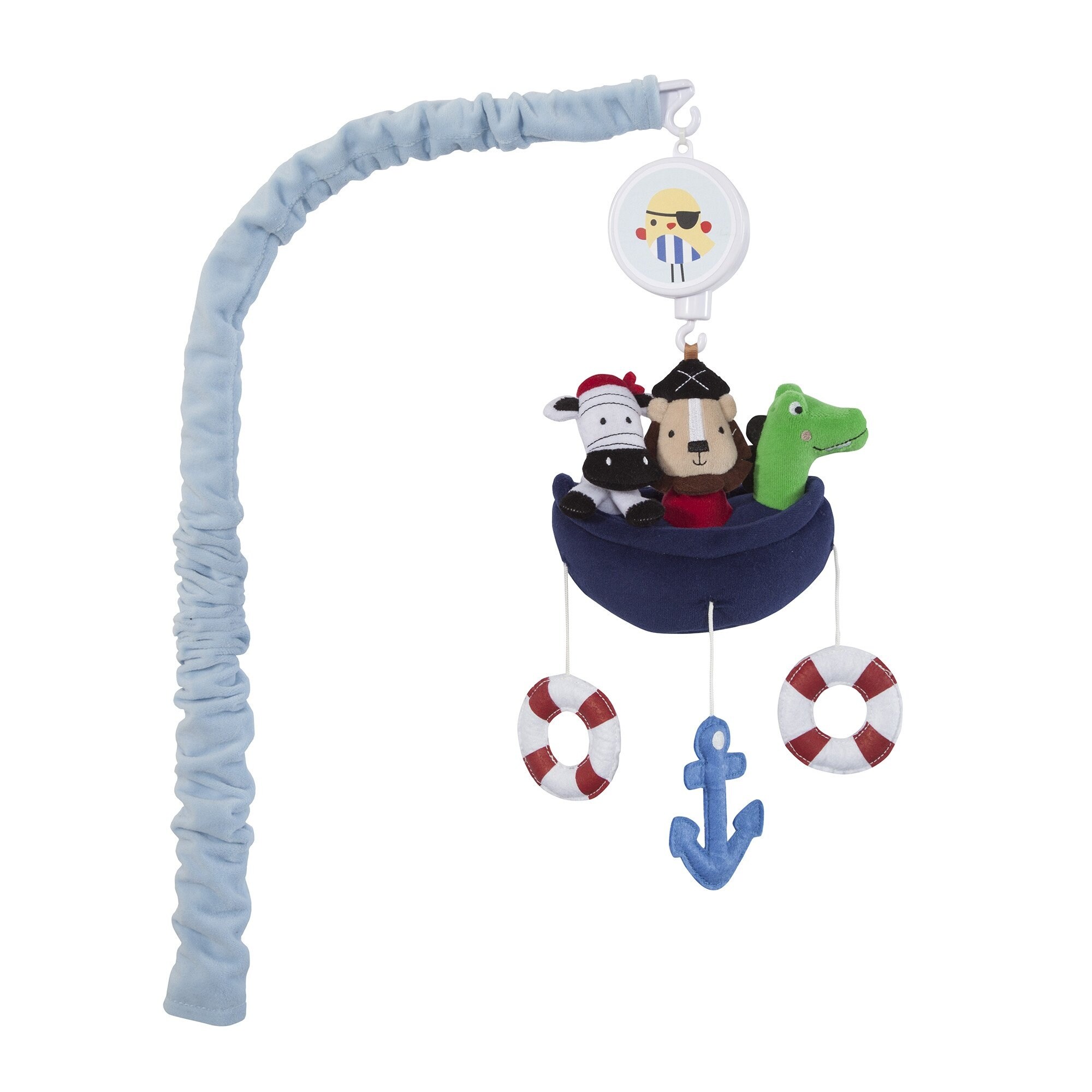 Shop Lambs Ivy Little Pirates Blue Nautical Musical Baby Crib