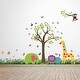 preview thumbnail 2 of 3, Walplus Colorful Skirting Animal Tree Kids Wall Sticker Nursery Decor