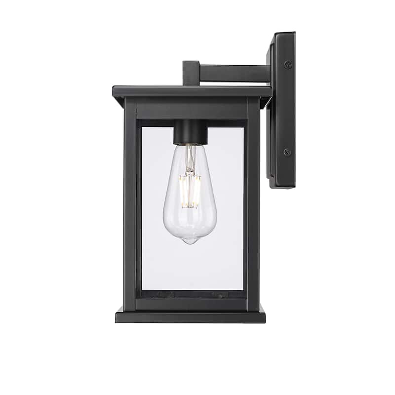 Millennium Lighting Bowton II 1 Light Outdoor Wall Sconce in Powder Coat Black