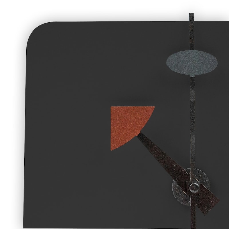 Manchester Minimalist Square Silent Modern Wall Clock in MDF with Silent Non-Ticking Design and Aluminum Hands for Home Office