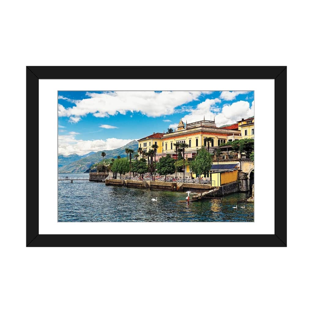 iCanvas "Lakeshore View With A Hotel, Grand Hotel Villa Serbelloni, Bellagio, Lake Como, Italy" by George Oze PFA