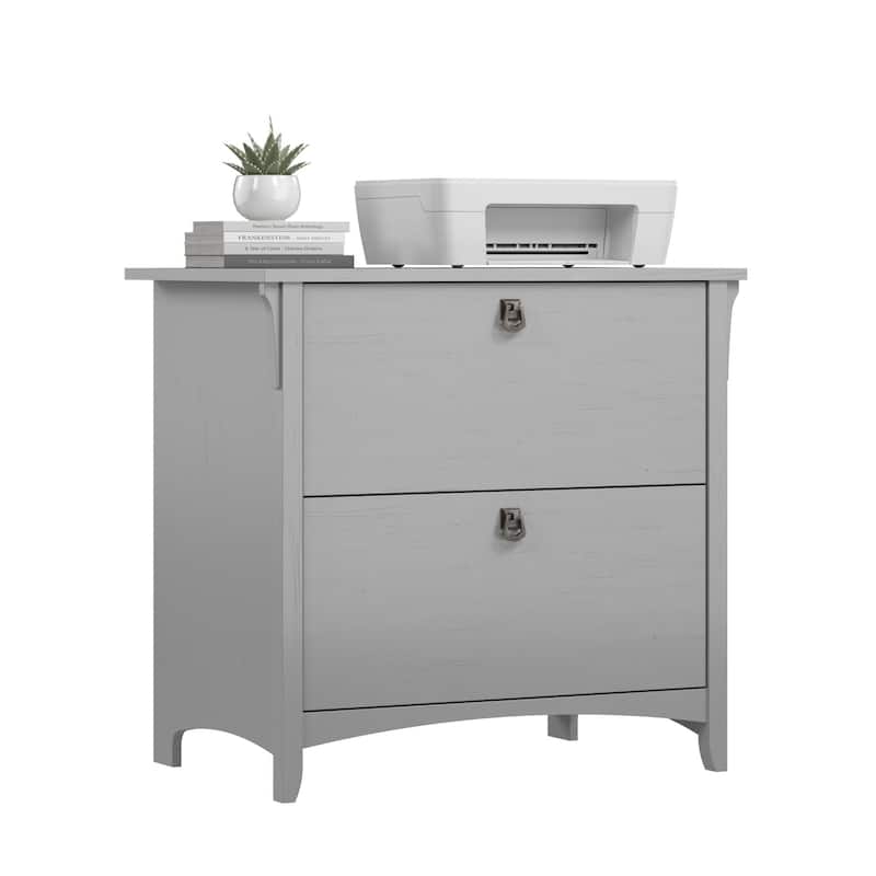 Bush Home Salinas 2 Drawer Lateral File Cabinet - Cape Cod Gray - Letter