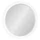 preview thumbnail 18 of 21, Kate and Laurel Mansell Wood Framed Wall Mirror - 28" Diameter White