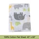 preview thumbnail 47 of 96, 3-Piece Cotton Toddler Sheet Set for Kids Boys & Girls (Animals, Fish, Sports, Floral)