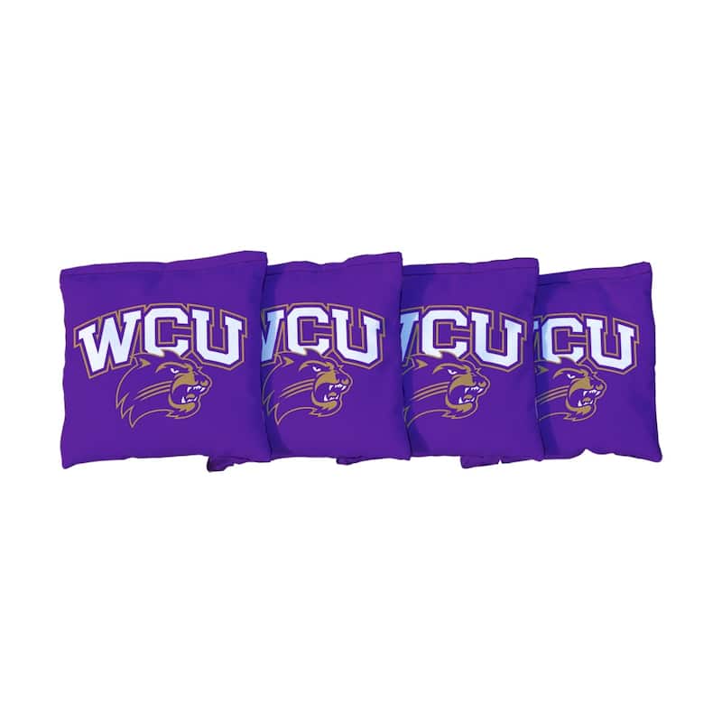 Western Carolina WCU Catamounts Purple Cornhole Bags - All-Weather Resin Filled