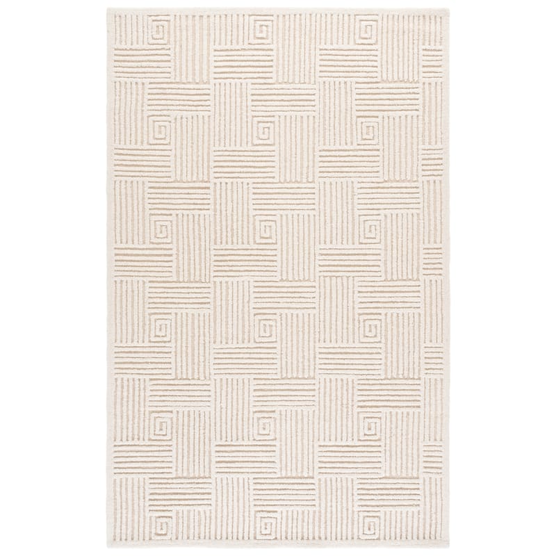 SAFAVIEH Handmade Textural Ceara Wool Rug - 4' x 6' - Ivory