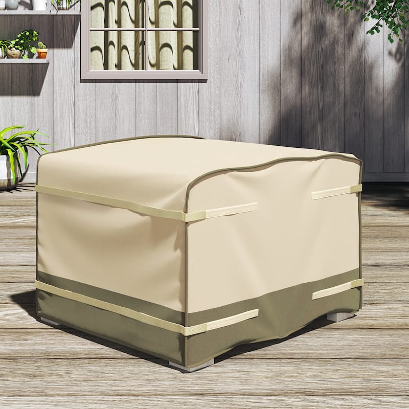 Corvus Sirio 35" Square Multi-purpose Velcro Cover for Outdoor Furniture - 36.22" x 36.42" - 36.22” x 36.42"