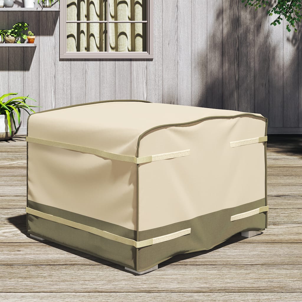 Corvus Sirio 35" Square Multi-purpose Velcro Cover for Outdoor Furniture - 36.22" x 36.42" - 36.22” x 36.42"